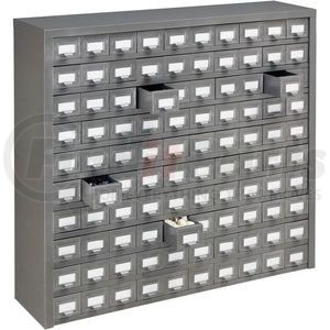 986102 by GLOBAL INDUSTRIAL - Global Industrial&#8482; Steel Storage Drawer Cabinet - 100 Drawers 36"W x 9"D x 34-1/2"H