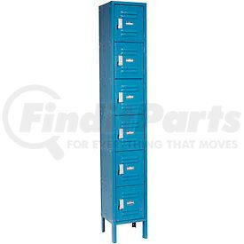 269696BL by GLOBAL INDUSTRIAL - Global Industrial&#153; Infinity&#174; Six Tier 6 Door Locker, 12"Wx18"Dx12"H, Blue, Assembled