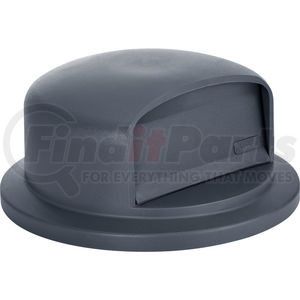 641435GY by GLOBAL INDUSTRIAL - Global Industrial&#153; Plastic Trash Can Dome Lid - 55 Gallon Gray