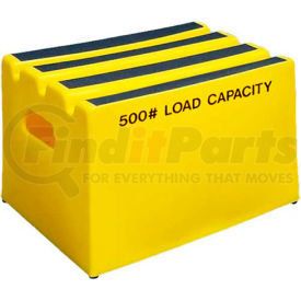 ST-1 YEL by US ROTO MOLDING - 1 Step Plastic Step Stand - Yellow 19-1/2"W x 14"D x 12"H - ST-1 YEL