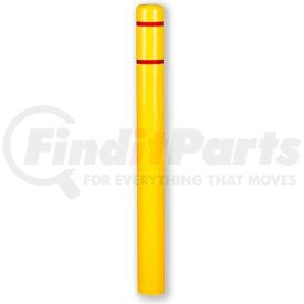 CL1385EASSY by ENCORE COMMERCIAL PRODUCTS INC - Post Guard&#174; Bollard Cover CL1385EASSY, 4-1/2"Dia. X 64"H, Yellow W/Red Tape
