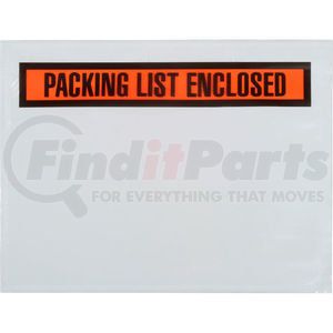 3880 by LADDAWN PRODUCTS CO - Packing List Envelopes - "Packing List Enclosed" 7" x 5-1/2" Panel Face, Orange - 1000/Case