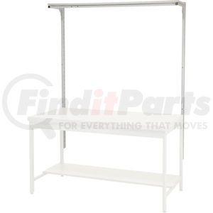 651432 by GLOBAL INDUSTRIAL - Global Industrial&#153; Upright Kit 48"H with Cantilever Shelf 72"W - Gray