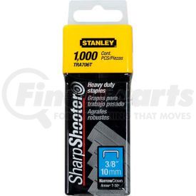 TRA706T by STANLEY - Stanley TRA706T Heavy-Duty Narrow Crown Staples 3/8", 1,000 Pack