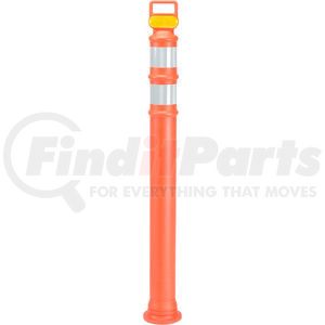 03-737 by CORTINA SAFETY PRODUCTS - 49" Orange Ez Grab Delineator Post W/2ea 3" Hi Reflective
