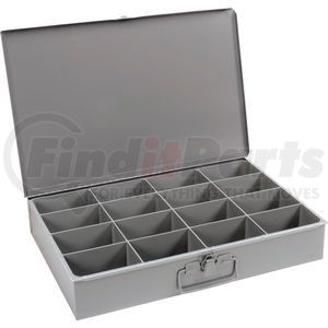 113-95 by DURHAM - Durham Steel Scoop Compartment Box 113-95 - 16 Compartments  18 x 12 x 3