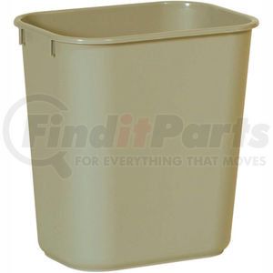 FG295500BEIG by RUBBERMAID - Rubbermaid&#174; Soft Molded Plastic Wastebasket - 13-5/8 Qt.