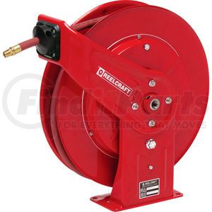 7850 OLP by REELCRAFT - Reelcraft 7850 OLP 1/2"x 50' 250 PSI Heavy Duty All Steel Spring Retractable Low Pressure Hose Reel