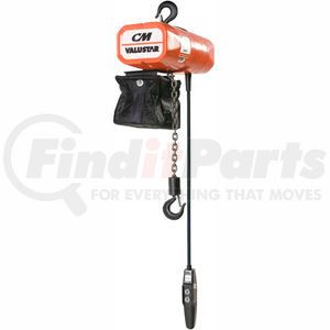 2403-2450 by COLUMBUS MCKINNON - CM Valustar 1/2 Ton, Electric Chain Hoist W/ Chain Container, 10' Lift, 16 FPM, 115V