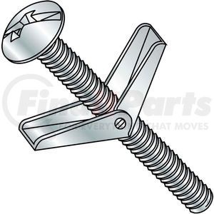 1464TBCM by KANEBRIDGE - 1/4X4  Combination Mushroom Head Toggle Bolt Zinc, Pkg of 50