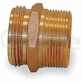 358-1561521 by MOON AMERICAN INC - Fire Hose Double Male Nipple - 1-1/2 In. NPT X 1-1/2 In. NH - Brass