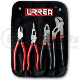 J200G by URREA - Urrea J200G 4 Piece Plier Set (Long Nose, Slip Joint, Diagonal, Tongue & Groove)