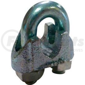 MWRC125P6 by ADVANTAGE SALES & SUPPLY - Advantage Malleable Steel Zinc Plated Wire Rope Clip MWRC125P6 - 1/8" Diameter - Pack of 6