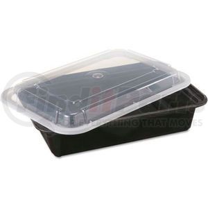 NC888B by UNITED STATIONERS - VERSAtainer Microwavable Containers, 38 oz., 6" x 8-1/2" x 2" - 150 Pack