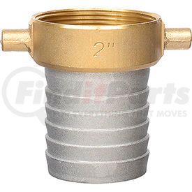 43076000 by APACHE - Apache 43076000 2" Aluminum Female Short Shank Coupling w/ Brass Nut