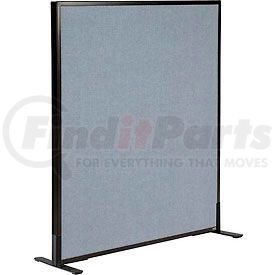 Global Industrial 240224FBL Interion® Freestanding Office Partition Panel, 36-1/4"W x 42"H, Blue