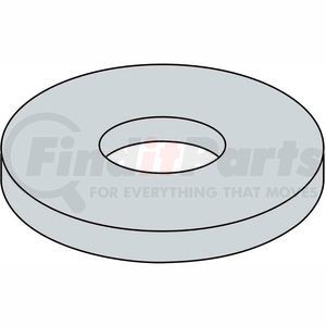 392040 by BRIGHTON-BEST - Fender Washer - 1/4" x 1" x 0.05" - 304 Stainless Steel - Pkg of 100 - Brighton-Best 392040