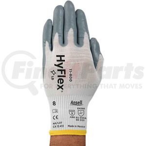 205570 by ANSELL - HyFlex&#174; Foam Nitrile Coated Gloves, Ansell 11-800-7, 1-Pair