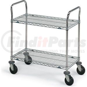 5432100 by METRO - Metro&#174; SUPER ERECTA&#174; Stainless Steel Wire Utility Carts - 36" Wx24" D Shelf