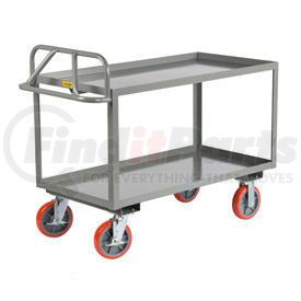 ERGL-2436-8PYBK by LITTLE GIANT - Little Giant&#174; Shelf Truck, 2 Tray Shelves, 24"Wx36"L, 3600 Lbs. Cap.