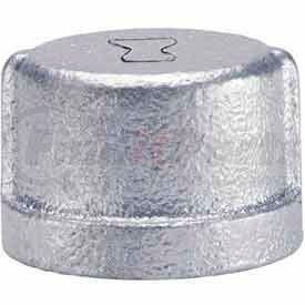 0819900531 by ANVIL INTERNATIONAL - 1/2 In Galvanized Malleable Cap 150 PSI Lead Free