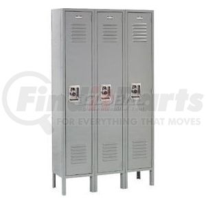 968257GY by GLOBAL INDUSTRIAL - Global Industrial Infinity® Single Tier 3 Door Locker, 12"Wx12"Dx72"H, Gray, Assembled