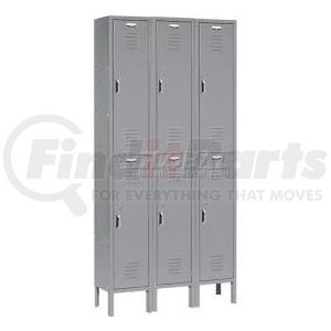 652175GY by GLOBAL INDUSTRIAL - Global Industrial&#153; Paramount&#174; Double Tier 6 Door Locker, 12"Wx12"Dx36"H, Gray, Assembled