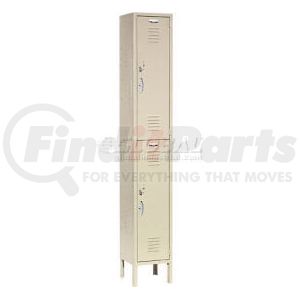 652146TN by GLOBAL INDUSTRIAL - Global Industrial&#153; Capital&#174; Double Tier 2 Door Locker, 12"Wx15"Dx36"H, Tan, Assembled