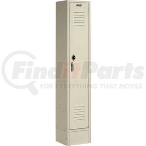 652162TN by GLOBAL INDUSTRIAL - Global Industrial&#153; Paramount&#174; Single Tier 1 Door Locker, 12"Wx15"Dx60"H, Tan, Assembled