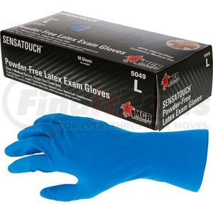 5049L by MCR SAFETY - Sensatouch&#8482; Disposable Gloves 11 mil Latex, 12 Inch and Powder Free Medical Grade L