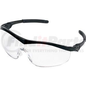 ST110 by MCR SAFETY - MCR Safety&#174; ST110 Safety Glasses ST1 Series, Black Frame, Clear Lens.
