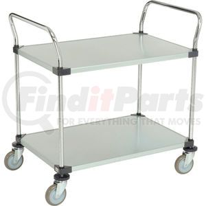 489063 by GLOBAL INDUSTRIAL - Nexel&#174; Galvanized Steel Utility Cart 2 Shelves 36x24