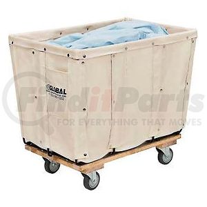 241302 by GLOBAL INDUSTRIAL - Global Industrial&#153; Canvas Basket Truck, 8 Bushel Capacity, Assembled