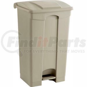 9923TN by SAFCO - Safco&#174; Plastic Step-On Receptacle- 23 Gallon Beige - 9923TN