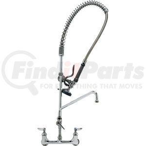 B-0133-ADF12-B by T&S BRASS - T&S Brass B-0133-ADF12-B Easyinstall Pre-Rinse Unit With Wall Bracket &-Add On Faucet