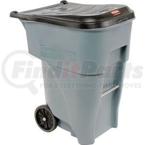 FG9W2200GRAY by RUBBERMAID - 95 Gallon Rubbermaid Large Mobile Waste Receptacle - Gray With Lid