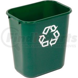 FG295606GRN by RUBBERMAID - Rubbermaid&#174; Deskside Recycling Wastebasket, 7 Gallon, Green