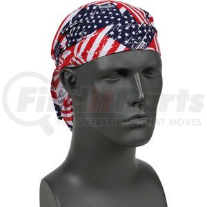 12323 by ERGODYNE - Ergodyne&#174; Chill-Its&#174; 6710 Evaporative Cooling Triangle Hat, Stars/Stripes, One Size