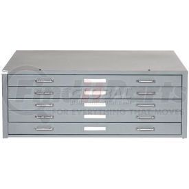 506826GY by GLOBAL INDUSTRIAL - Interion&#174; - Blueprint Flat File Cabinet ¿ 5 Drawer - 47¿W ¿ Gray