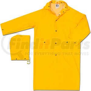 200CX2 by MCR SAFETY - MCR Safety 200CX2 Classic Rain Coat, 2X-Large, .35mm, PVC/Polyester, Detachable Hood, Yellow