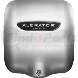 604161 by EXCEL DRYER - Xlerator&#174; Automatic Hand Dryer, Brushed Stainless Steel, 110-120V