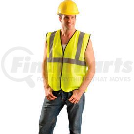 ECO-G-YL/XL by OCCUNOMIX - OccuNomix Class 2 Solid Vest Hi-Vis Yellow L/XL, ECO-G-YL/XL