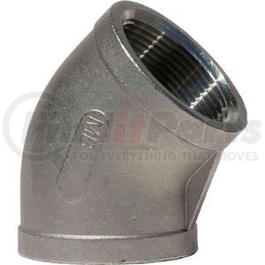 K402-12 by MERIT BRASS - 3/4 In. 304 Stainless Steel 45 Degree Elbow - FNPT - Class 150 - 300 PSI - Import