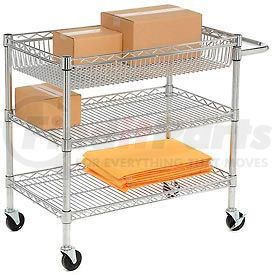 LICWT2918 by LUXOR - Luxor&#174; LICWT2918 Heavy Duty Wire Transport Cart - 30x18x30