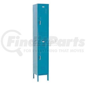 652176BL by GLOBAL INDUSTRIAL - Global Industrial&#153; Paramount&#174; Double Tier 2 Door Locker, 12"Wx15"Dx36"H, Blue, Assembled