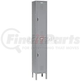 652178GY by GLOBAL INDUSTRIAL - Global Industrial&#153; Paramount&#174; Double Tier 2 Door Locker, 12"Wx18"Dx36"H, Gray, Assembled