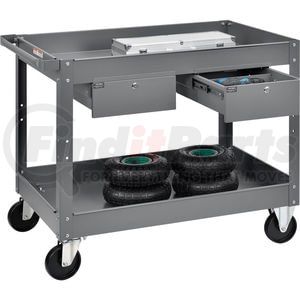 988842 by GLOBAL INDUSTRIAL - Global Industrial Stock Cart, 2 Drawers & 2 Tray Shelves, 24"Wx36"L