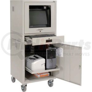 706669GY by GLOBAL INDUSTRIAL - Global Industrial&#8482; Mobile Security Computer Cabinet, Gray, Unassembled