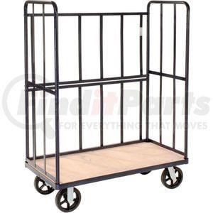 585290 by GLOBAL INDUSTRIAL - Global Industrial&#8482; 48"L x 24"D x 64"H-3-Sided (2)Shelf Truck-1,240 Lb. Capacity