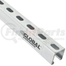 713138 by GLOBAL INDUSTRIAL - Global Industrial&#153; 8Ft Slotted Strut Channel 1-5/8x1-5/8 12Ga. Pre-Galvanized Zinc Plated Qty 4